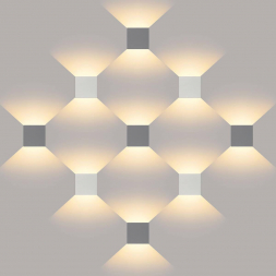 Уличный настенный светодиодный светильник Elektrostandard 1548 Techno LED Winner серый a038411