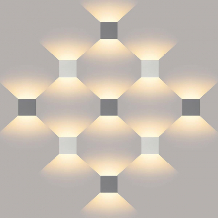 Уличный настенный светодиодный светильник Elektrostandard 1548 Techno LED Winner серый a038411