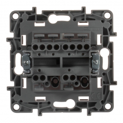 Переключатель двухклавишный Legrand Etika 10A 250V слоновая кость 672312