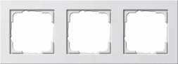 Рамка 3-постовая Gira E2 чисто-белый глянцевый 021329