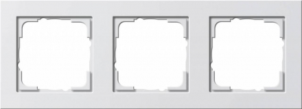 Рамка 3-постовая Gira E2 чисто-белый глянцевый 021329
