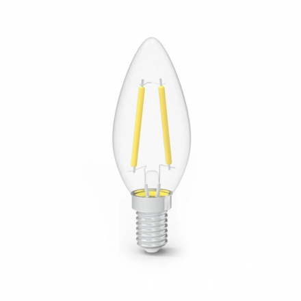 Лампа cветодиодная филаментная Gauss E14 7W 2700K прозрачная 3 шт. 103901107T