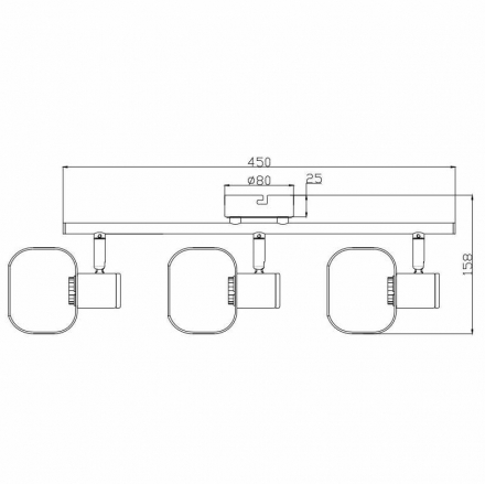 Спот Rivoli Dorkas 7026-703 Б0047098