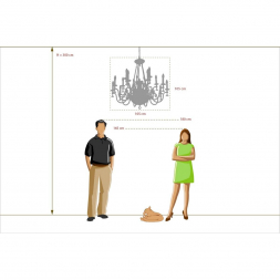 Подвесная люстра Chiaro Габриэль 9 491012315