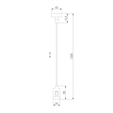 Подвесной комплект с вводом питания Elektrostandard Esthetic Magnetic 85154/00 a065438