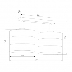 Потолочная люстра TK Lighting 3223 Tago White