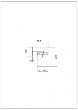 Бра Arte Lamp Modello A4099AP-1BK