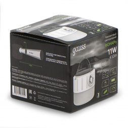 Кемпинговый светодиодный фонарь Gauss аккумуляторный 100х86 410 лм GF005