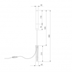 Ландшафтный светодиодный светильник Elektrostandard Invi 35155/F a069445