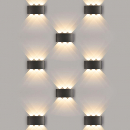 Уличный настенный светодиодный светильник Elektrostandard 1551 Techno Led черный a049671