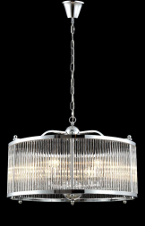 Подвесная люстра Crystal Lux Tadeo SP6 D600 Chrome/Transparente