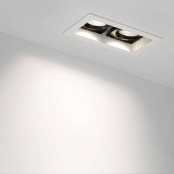 Встраиваемый светодиодный светильник Arlight CL-Kardan-S180x102-2x9W White 024128