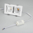 Встраиваемый светодиодный светильник Arlight CL-Kardan-S180x102-2x9W White 024128