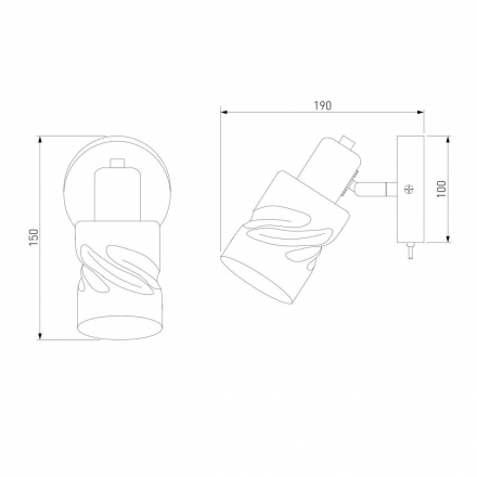 Спот Eurosvet Ansa 20120/1 золото
