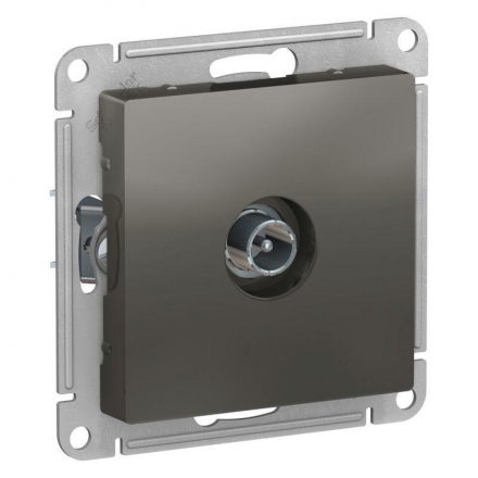 Розетка телевизионная оконечная TV Schneider Electric AtlasDesign сталь ATN000991