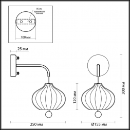 Бра Lumion Comfi Juliet 4458/1W