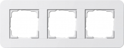 Рамка 3-постовая Gira E3 белый глянцевый 0213410