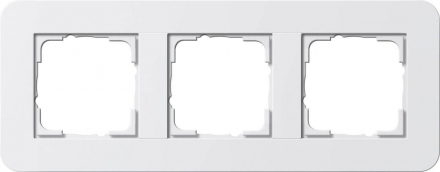 Рамка 3-постовая Gira E3 белый глянцевый 0213410