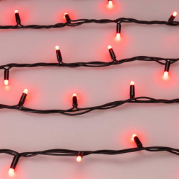 Уличная светодиодная гирлянда Ardecoled нить 24V разноцветная ARD-String-Pro-10000-Black-95Led-Milk-Live RGBW-DMX 031755