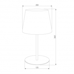 Настольная лампа TK Lighting 2936 Maja Black