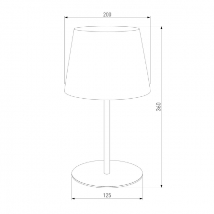 Настольная лампа TK Lighting 2936 Maja Black