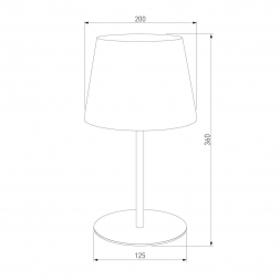 Настольная лампа TK Lighting 2936 Maja Black