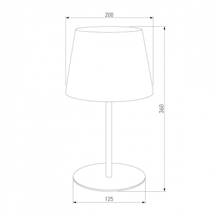 Настольная лампа TK Lighting 2936 Maja Black