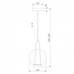 Подвесной светодиодный светильник Eurosvet Frasco 50267/1 LED черный