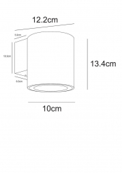 Уличный настенный светодиодный светильник Arte Lamp Torcular A1813AL-1BK