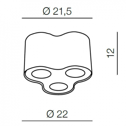 Накладной светильник Azzardo Neos 3 AZ0741