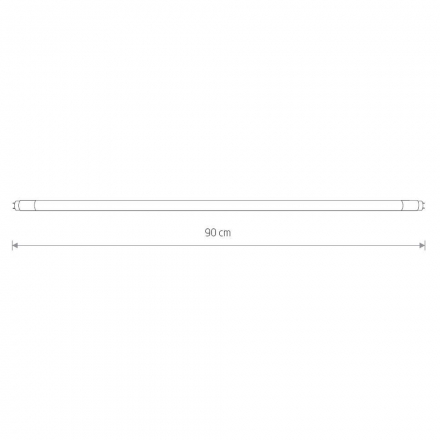 Лампа светодиодная T8 16W 3000K прозрачная 7501