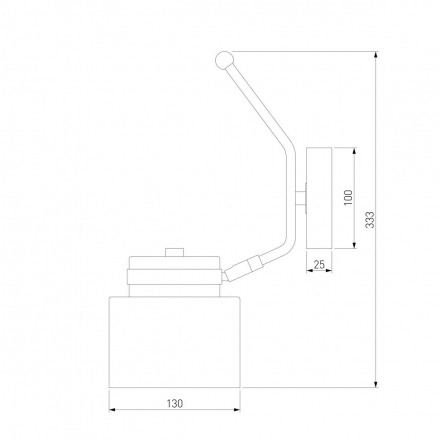 Спот Eurosvet Batler 70133/1 черный