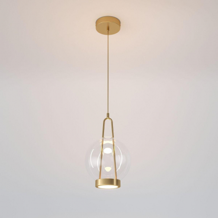 Подвесной светодиодный светильник Eurosvet Frasco 50267/1 LED латунь