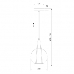 Подвесной светодиодный светильник Eurosvet Frasco 50267/1 LED латунь