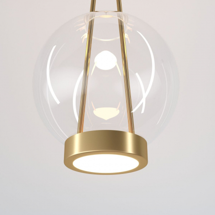 Подвесной светодиодный светильник Eurosvet Frasco 50267/1 LED латунь