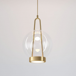 Подвесной светодиодный светильник Eurosvet Frasco 50267/1 LED латунь