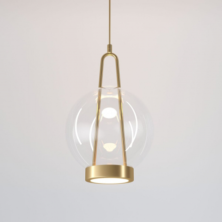 Подвесной светодиодный светильник Eurosvet Frasco 50267/1 LED латунь