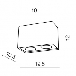 Накладной светильник Azzardo Nino 2 AZ0738