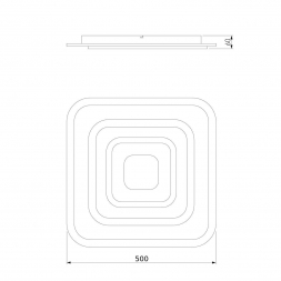 Потолочный светодиодный светильник Eurosvet Siluet 90118/4