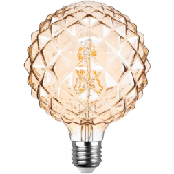 Лампа светодиодная филаментная REV VINTAGE GOLD G125 Е27 5W теплый свет груша 32449 2