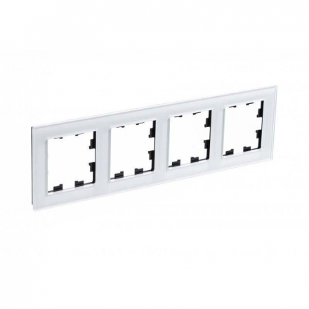 Рамка 4-постовая Schneider Electric AtlasDesign Nature белая ATN320104