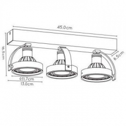 Светодиодный спот Lucide Dorian Led 22968/36/30
