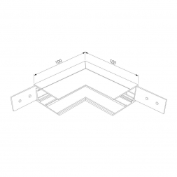 Коннектор L-образный внутренний Elektrostandard Slim Magnetic 85091/11 a062190