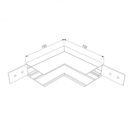 Коннектор L-образный внутренний Elektrostandard Slim Magnetic 85091/11 a062190