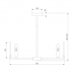 Потолочная люстра Eurosvet Marble 60158/5 латунь