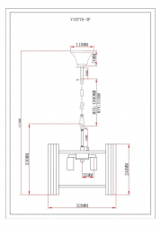 Подвесная люстра Moderli Monte V10776-3P