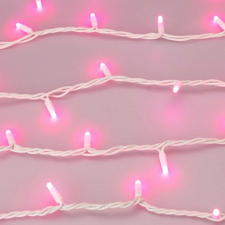 Уличная светодиодная гирлянда Ardecoled нить 24V разноцветная ARD-String-Pro-10000-White-100Led-Milk-Live RGB-DMX 031756