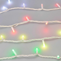 Уличная светодиодная гирлянда Ardecoled нить 24V разноцветная ARD-String-Pro-10000-White-100Led-Milk-Live RGB-DMX 031756