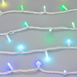 Уличная светодиодная гирлянда Ardecoled нить 24V разноцветная ARD-String-Pro-10000-White-100Led-Milk-Live RGB-DMX 031756