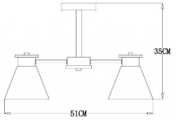 Потолочная люстра Arte Lamp Tyler A1031PL-3WH